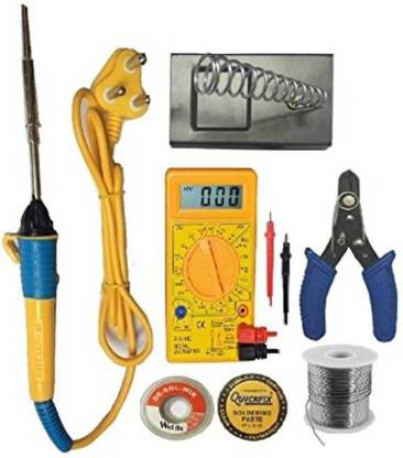Digital Craft 25W Deluxe Soldering Iron Kit with Multimeter 25 W Simple 25 W Temperature Controlled