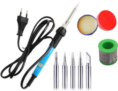 FADMAN Round Tip Soldering Kit 60 W With Solder Wire | Soldering Paste Flux | 60 W Temperature Controlled