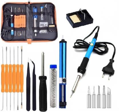 Wynhard Soldering Iron Kit 60w Soldering Iron Kit Set Soldering Accessories Soldering Machine Phone Soldering iron with Mobile opening Screwdriver Set for Mobile Laptop Mobile Repairing Tool 60 W Temperature Controlled
