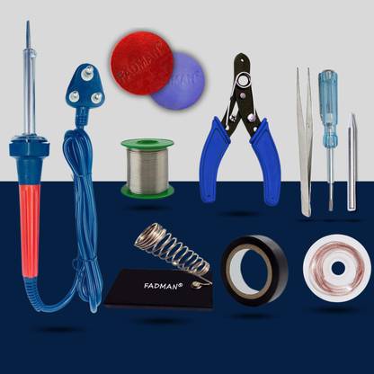 FADMAN 10 IN 1 Combo Red Heavy Professional 60 Watt Soldering iron Kit 60 W Simple