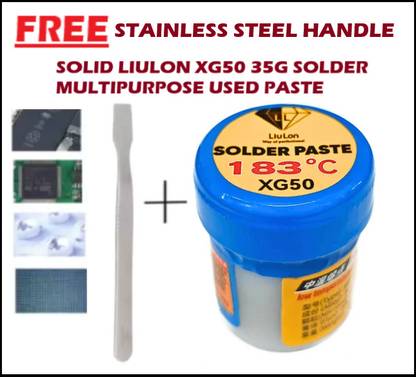 AKT SOLID LIULON XG50 35G SOLDER MULTIPURPOSE USED PASTE 0 W Simple