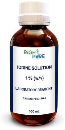 RIGHTPURE Iodine Solution 1% (w/v) 100 ml Solution Basin