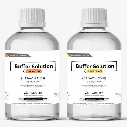 Labnox Orp Buffer Solution 256 mv and 478 mv,Orp Calibration Solution 200 ml Solution Basin