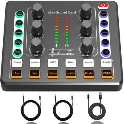 Urban Infotech Audio with Mixer Live Sound Card Effects and Voice Changer Prefect for live Digital Sound Mixer