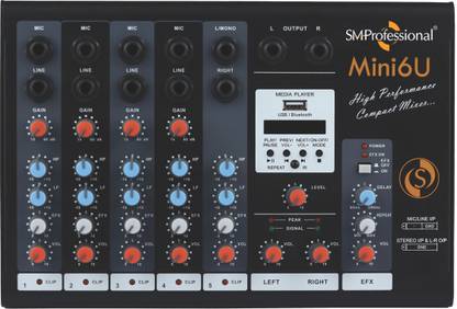 Studiomaster Mini 6U with Bluetooth and USB Digital Sound Mixer