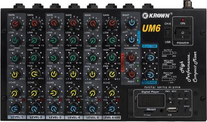 KEKROWN UM- 6 USB Channel Echo Mixer With The Digital USB Analog Sound Mixer