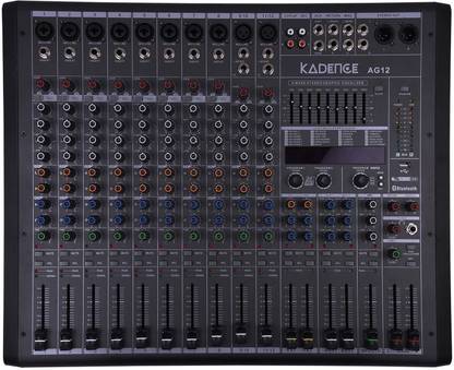 Xtreme Acoustics AG12 12 Channel USB Mixer with Dual Effects, Bluetooth & USB Player