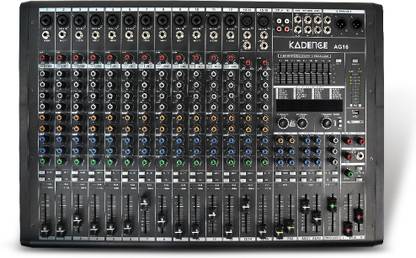 KADENCE AG16 16-Channel USB Audio Mixer Ideal for Studio, Live, and Broadcast Use Analog Sound Mixer