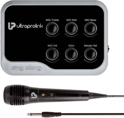 Ultraprolink Portable & Universal Wireless Karaoke Mixer with Echo & Dynamic Microphone UM1002 Digital Sound Mixer