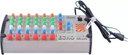 soundcraft Stranger SM6 6-Channel Stereo Audio Mixer with Echo, EQ & Pan Controls – 220V Analog Sound Mixer