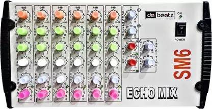 Da.Beatz. Professional 6-Channel mixer SM6 Analog Sound Mixer & Audio Interface, dj mixer Analog Sound Mixer