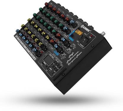 KROWN Wireless & USB Audio Mixer with TF Card Slot and Multiple Functions Analog Sound Mixer