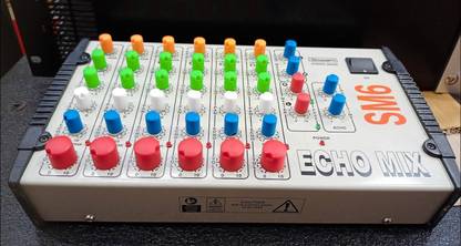 soundcraft Stranger SM-6 6 channel with Echo Effects with Metal Tone Digital Sound Mixer