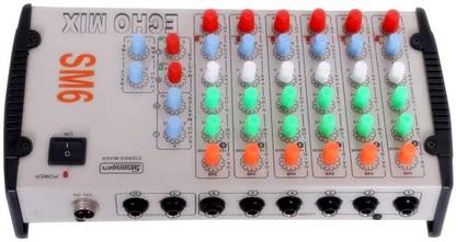 soundcraft Stranger SM-6 6 channel with Echo Effects with Lead Digital Sound Mixer