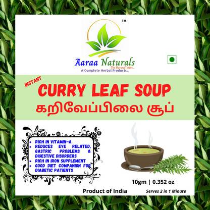 Aaraa Curry Leaf Soup (Murraya Koenigii) (Instant Mix) 10gm (Pack of 3) 30gm