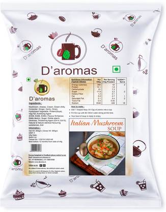 D'aromas Instant Italian Mushroom Soup Premix-500g,Instant Soup Mix|No Artificial Flavour
