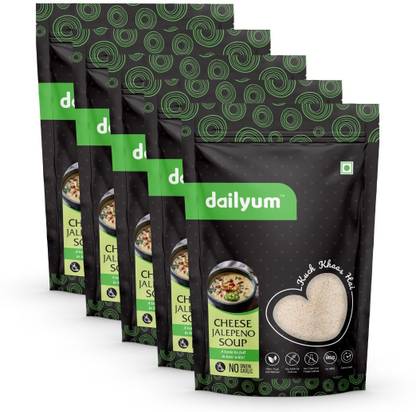 dailyum Jain Cheese Jalapeno Soup|No Onion Garlic|100% Natural|Vegan|No MSG|50g each