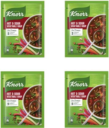 Knorr CLASSIC HOT AND SOUR SOUP WITH REAL VEGETABLES PACK OF 4 43 GRAMS EACH