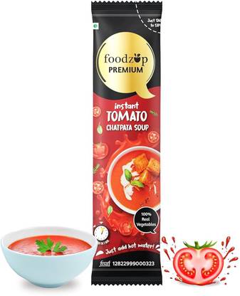 Foodzup Premium 1 Min Instant Tomato Chatpata Soup - 30 Sachets| 30 Servings | 360g