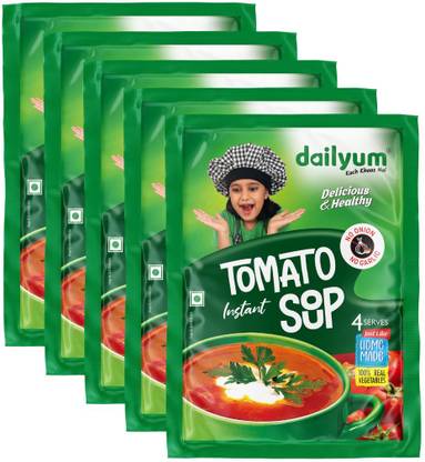 dailyum Jain Tomato Soup|No Onion No Garlic|100% Natural| Vegan| No MSG