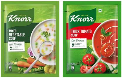 Knorr Mixed Vegetable & Think Tomato Soup Pack Of 2(Each one))