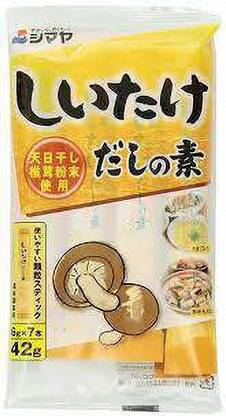 Shimaya Shiitake Dashi Mushroom Soup Stock Powder 42g (7 Stick x 6g Each)