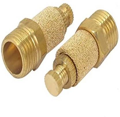 PADMAVATHI ENTERPRISES 1/2 Adjustable Silencer - Pnuematic Muffler - 1 PCS Copper Spark Plugs