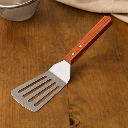 Baskety Turner Professional Grade Stainless Steel Spatula, Pack of 1 Big Non-Stick Spatula