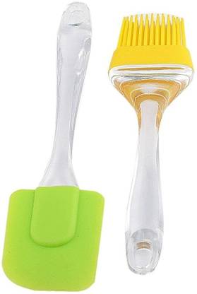 ABS Silicone Oil Pastry Basting Brush and Spatula (Multipurpose Kitchen Accessories) Mixing Spatula