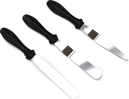 Oblivion Multi-Function Stainless Steel 3 pieces Cake Icing Spatula Knife Offset Spatula