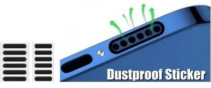 NKPR Speaker Anti-Dust Protector Sticker Short 5 & long 5 Pec) All Smartphones_061 Digital Visual Interface Black Anti-dust Plug