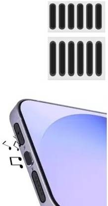 NKKL Speaker Anti-Dust Protector Sticker Short 5 & long 5 Pec) All Smartphones 319 Digital Visual Interface Black Anti-dust Plug