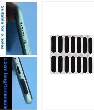 NKKL Speaker Anti-Dust Protector Sticker Short 5 & long 5 Pec) All Smartphones 322 Digital Visual Interface Black Anti-dust Plug