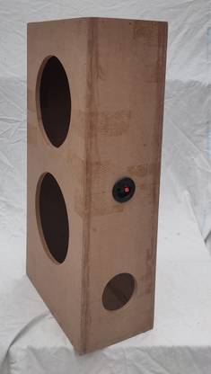 N.R.S.Audio 8 inch Double Subwoofer Bass Box ENC Speaker Mount