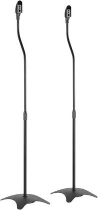 VSYS HEIGHT-ADJUSTABLE METAL SATELLITE SPEAKER FLOOR STAND Speaker Mount