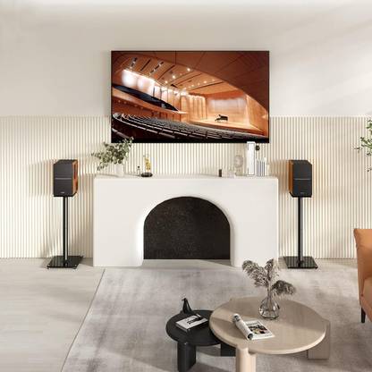 audiovan Universal Floor Bookshelf Speaker Stands for Surround Sound 28Inch Speaker Mount