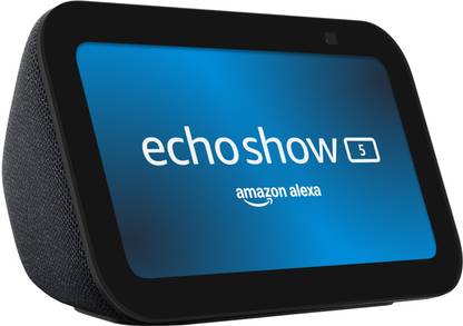 Alexa Echo Show 5 | Smart display with Alexa, 2x bass & camera for home monitoring Bluetooth Speaker