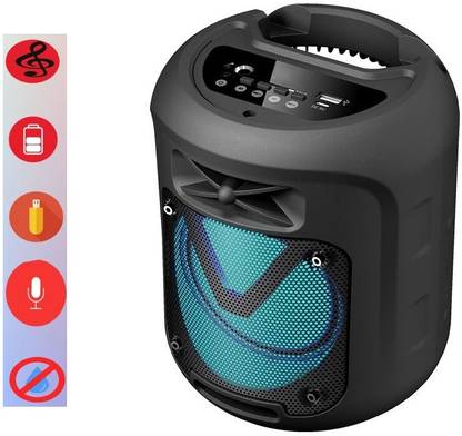 JAIN ELECTRONICS FM Portable Wireless Music Bass Stereo Bluetooth Speaker Radio AUX USB TF Card 10 W Bluetooth Car Speaker