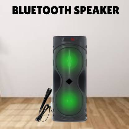 SACRO Bluetooth Party Speaker With Karaoke Mic, Support v5.3, AUX Port & FM E427 30 W Bluetooth Conference Speaker