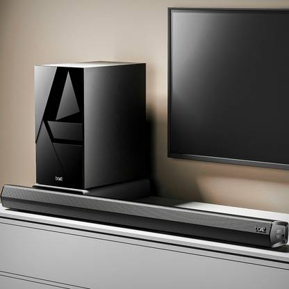 boAt Bar Thump with Wired Subwoofer, RMS 200 W Bluetooth Soundbar