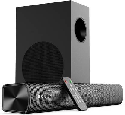 Boult Bassbox X60 with Subwoofer, 60W Power, 2.1 Channel, 3 EQ Modes, Remote Control 60 W Bluetooth Soundbar
