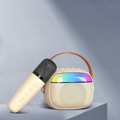 PTron Fusion Smart with Karaoke Mic, 10W Pristine Sound, 10Hrs Playtime, RGB Lights 10 W Bluetooth Speaker