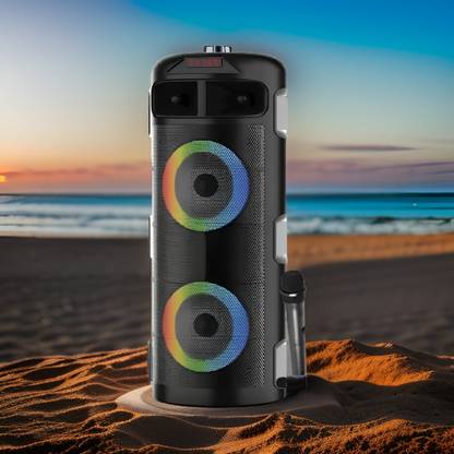 Clairbell G35_Paris Bluetooth Speaker with Microphone - Enhanced Bass - 15W Tower Speaker 10 W Bluetooth Gaming Speaker