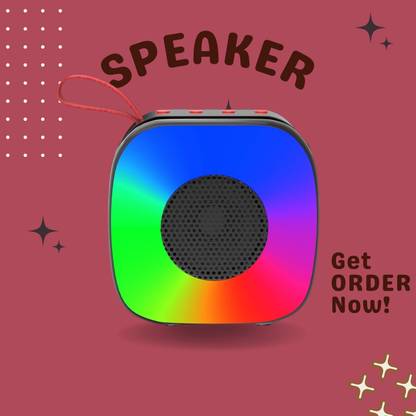Clairbell DJ Box 10W with FM Radio,Mic, USB Pen Drive & RGB Ligh Bluetooth SpeakersKU319 10 W Bluetooth Home Audio Speaker