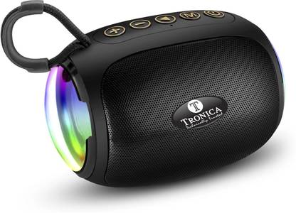 TRONICA Joy Portable Bluetooth Speaker with LED Lights, FM, AUX, 5hr Playback 10 W Bluetooth Home Audio Speaker