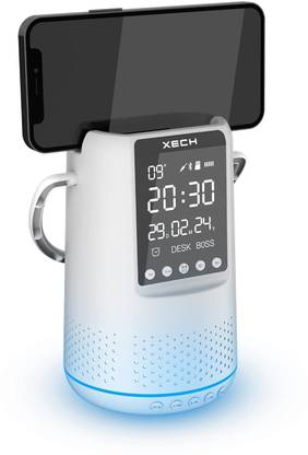 xech Portable Wireless Bluetooth Speaker with Phone Holder Alarm Clock DESKBOSS 10 W Bluetooth Home Audio Speaker