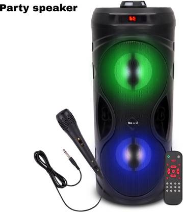 ME&U Newley Bouncer pro with Bluetooth RGB LIGHT FM AUX USB SD CARD KARAOKE MIC 1000 W Bluetooth Home Audio Speaker