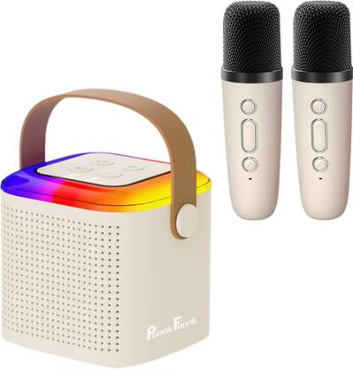 PunnkFunnk Mini Vocal Wireless Karaoke Speaker – Perfect for Parties & Events 10 W Bluetooth Home Audio Speaker