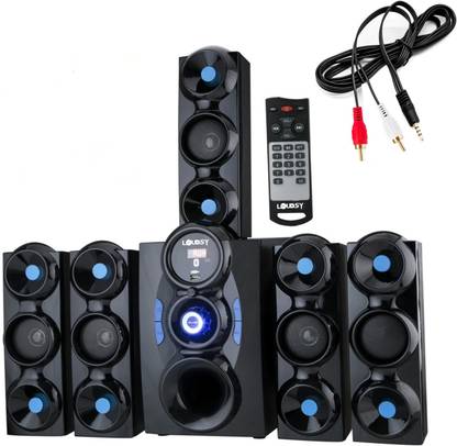 LOUDSY LOUDw Bigger Sound TF/FM Slot Home Theatre (5.1 Channel) 9500W 9500 W Bluetooth Home Audio Speaker