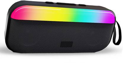 XVEP BS-56 Colourful LED Light Music Speaker With Full Power Sound Bass 10 W Bluetooth Home Audio Speaker